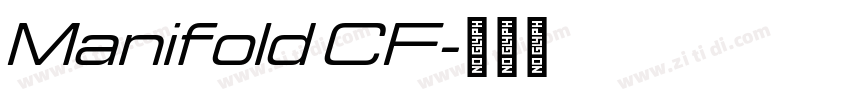 Manifold CF字体转换